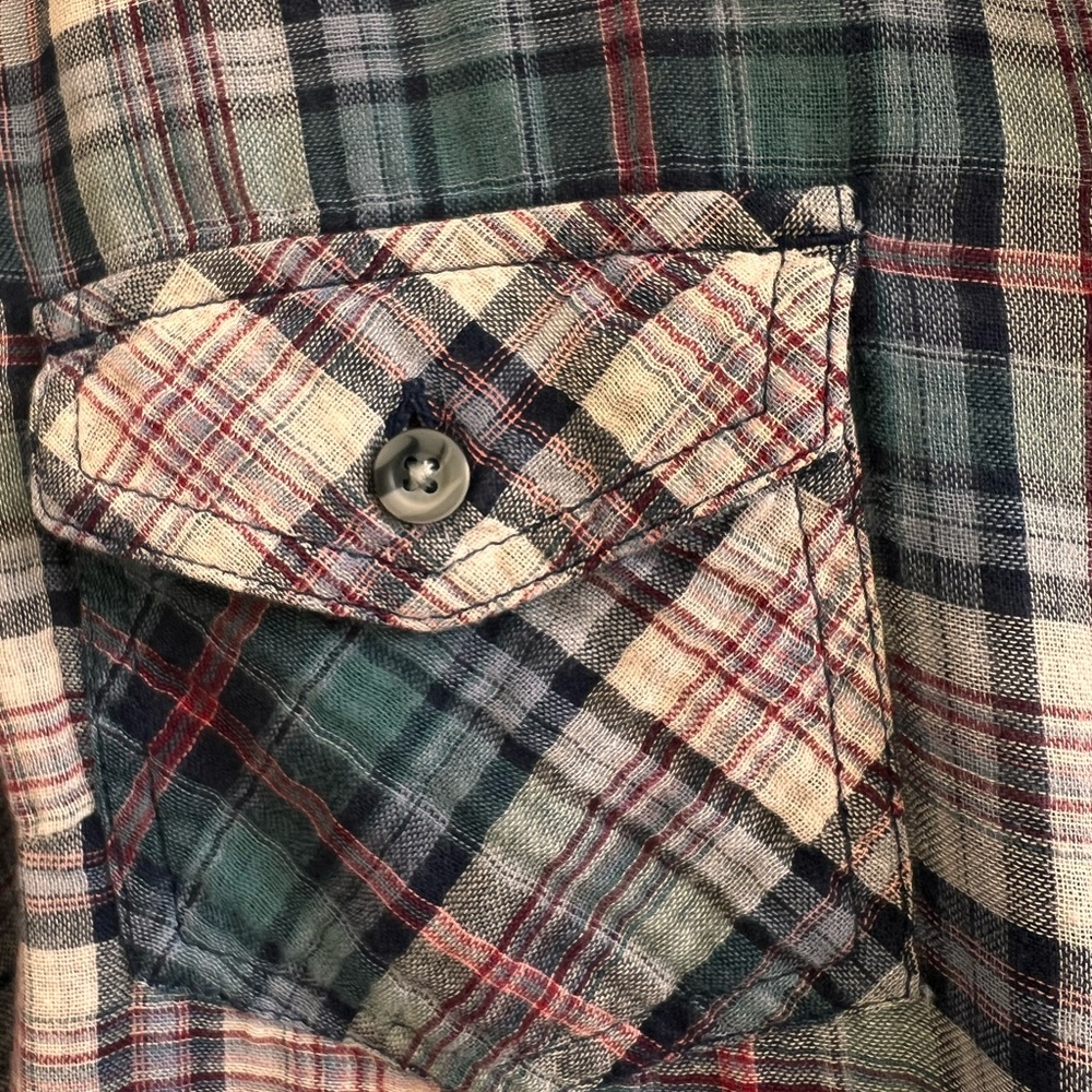 Denver Hayes Navy Plaid Shirt - Picture 3 of 5